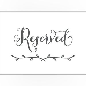 Reserved for Val 💕